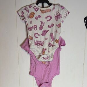 213- Barbie Pink and White Kids Bodysuit